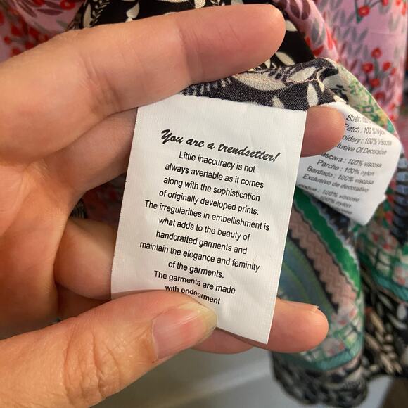 Anthropologie Bhanuni by Jyoti Women's Size XL Pink Rosario Blouse New with Tags - Picture 7 of 16